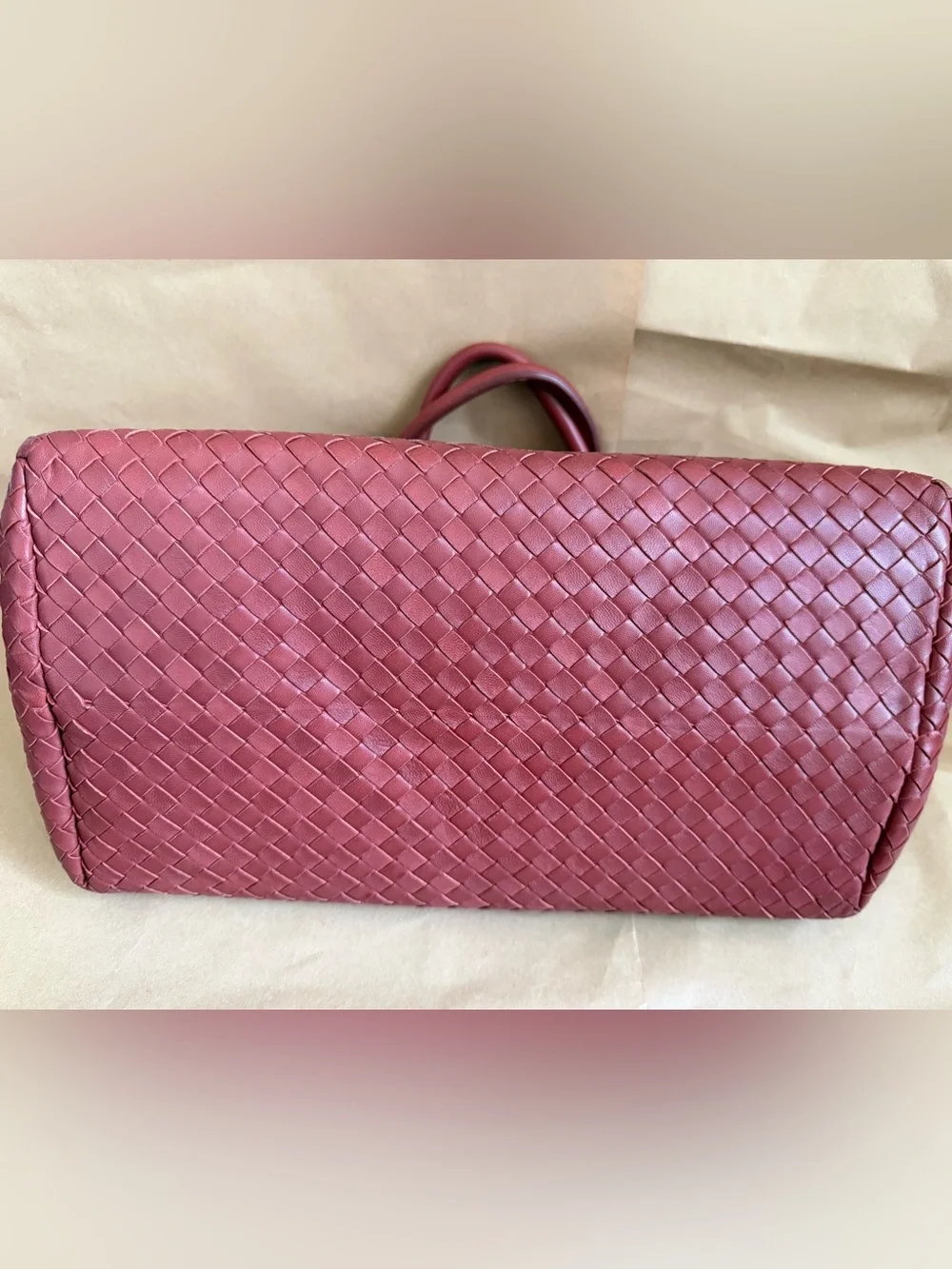 Bottega Veneta Nappa Intrecciato Medium Top Handle Tote Quarzo